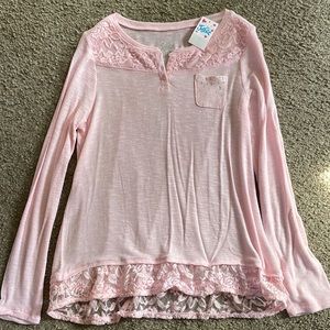 Justice Girls Long Sleeved Dressy Light Weight Brand New With Tags